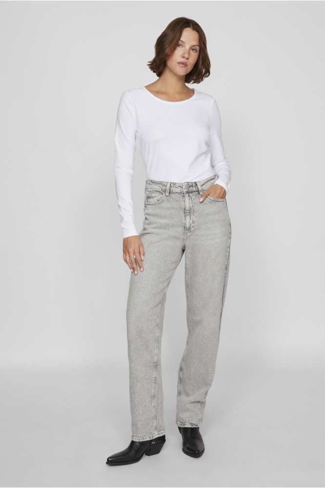 VIKELLY JAF HW STRAIGHT JEANS-NOOS 14084730 Light Grey Deni/Wash lgd 0